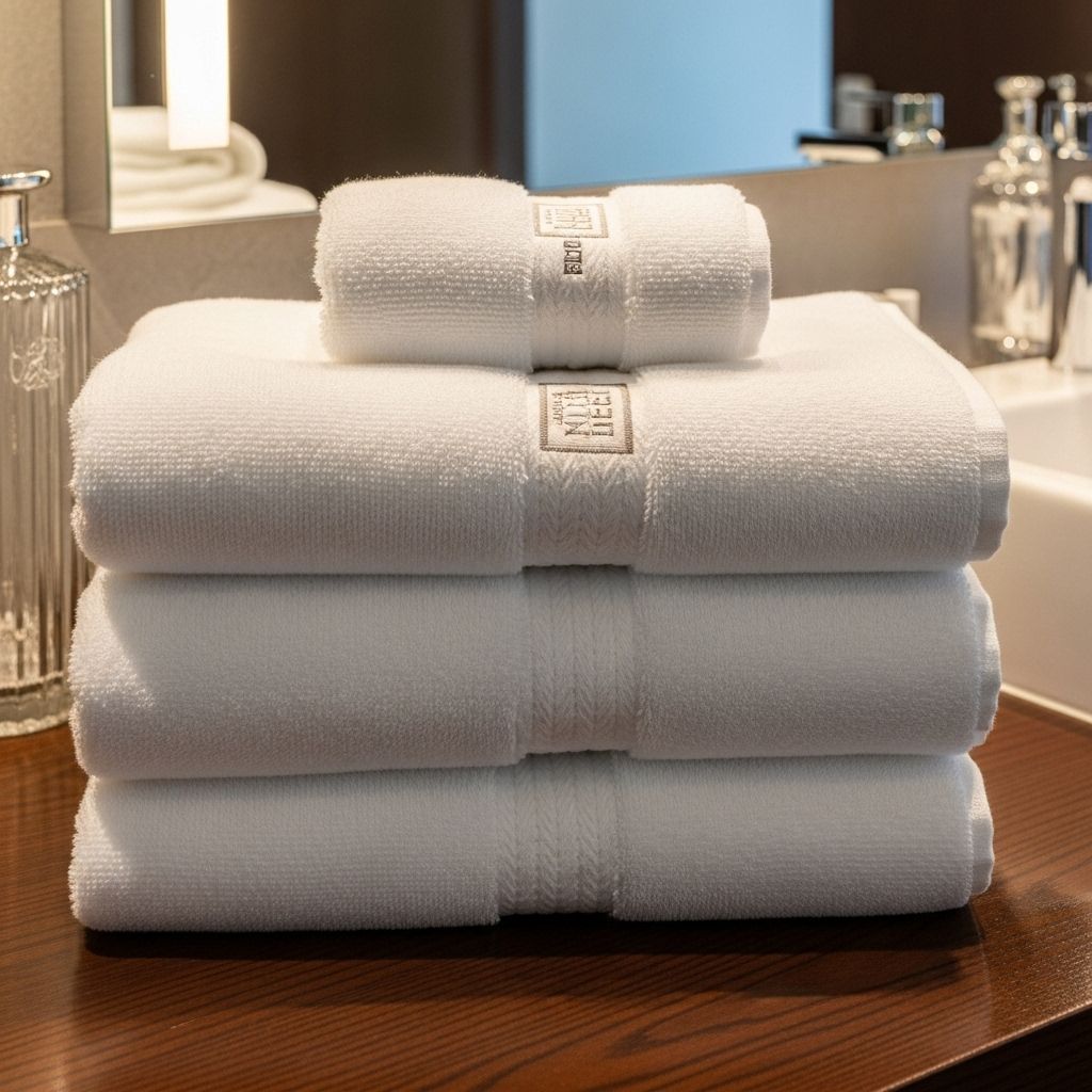 Saubere Handtücher für Hotels